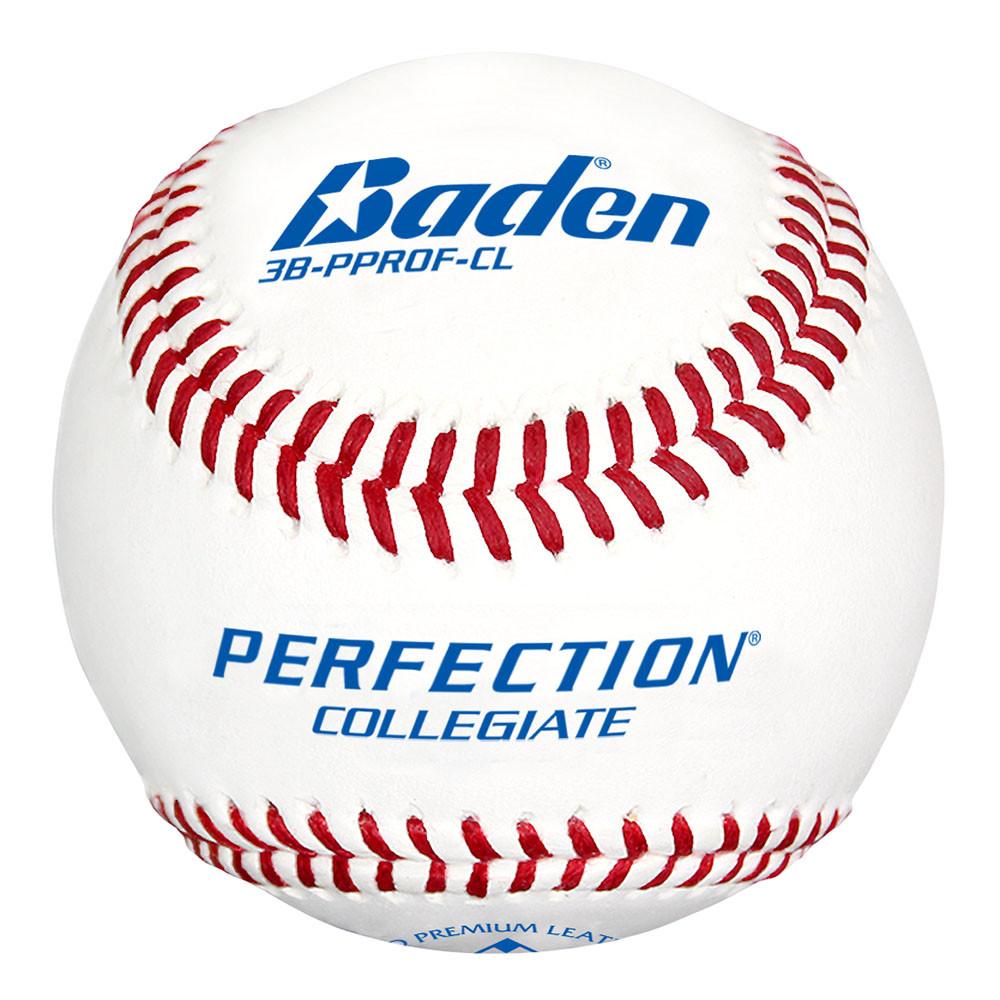Baden Sports Baseball Perfection Collegiate Flat Seam Baseballs - 1 dozen