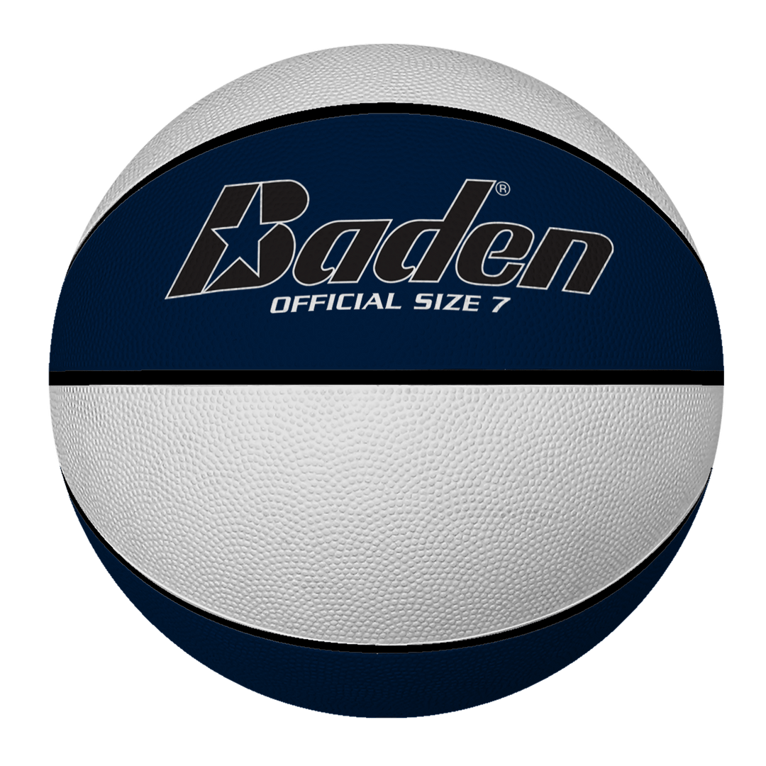 Baden Sports Basketball Intermediate 28.5" / Navy/White Rubber Basketball