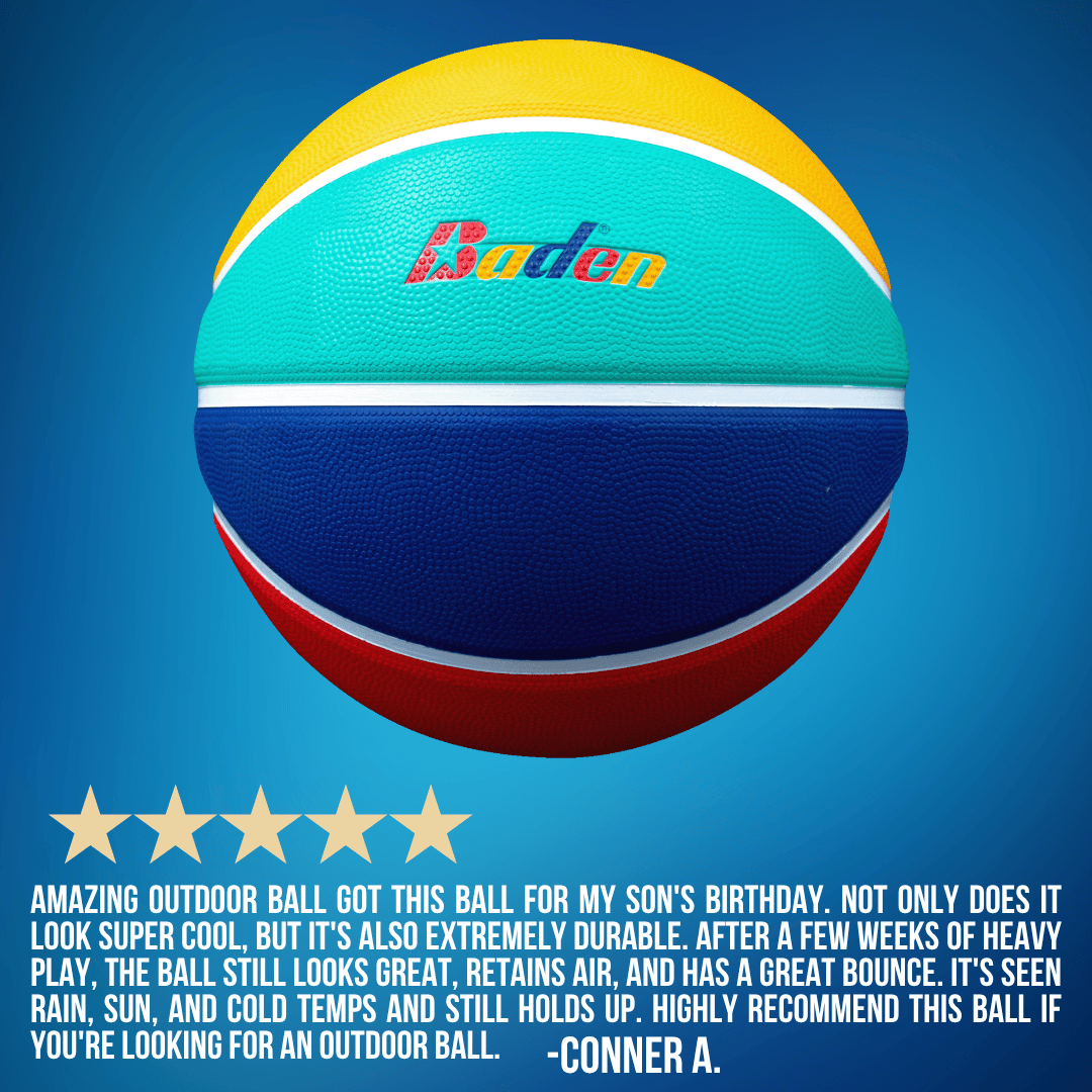 Baden Sports Basketball Legend Court Canvas Outdoor Game Rubber Basketball