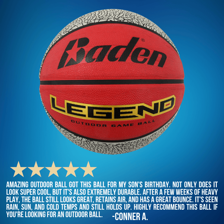 Baden Sports Basketball Legend Outdoor Game Rubber Basketball
