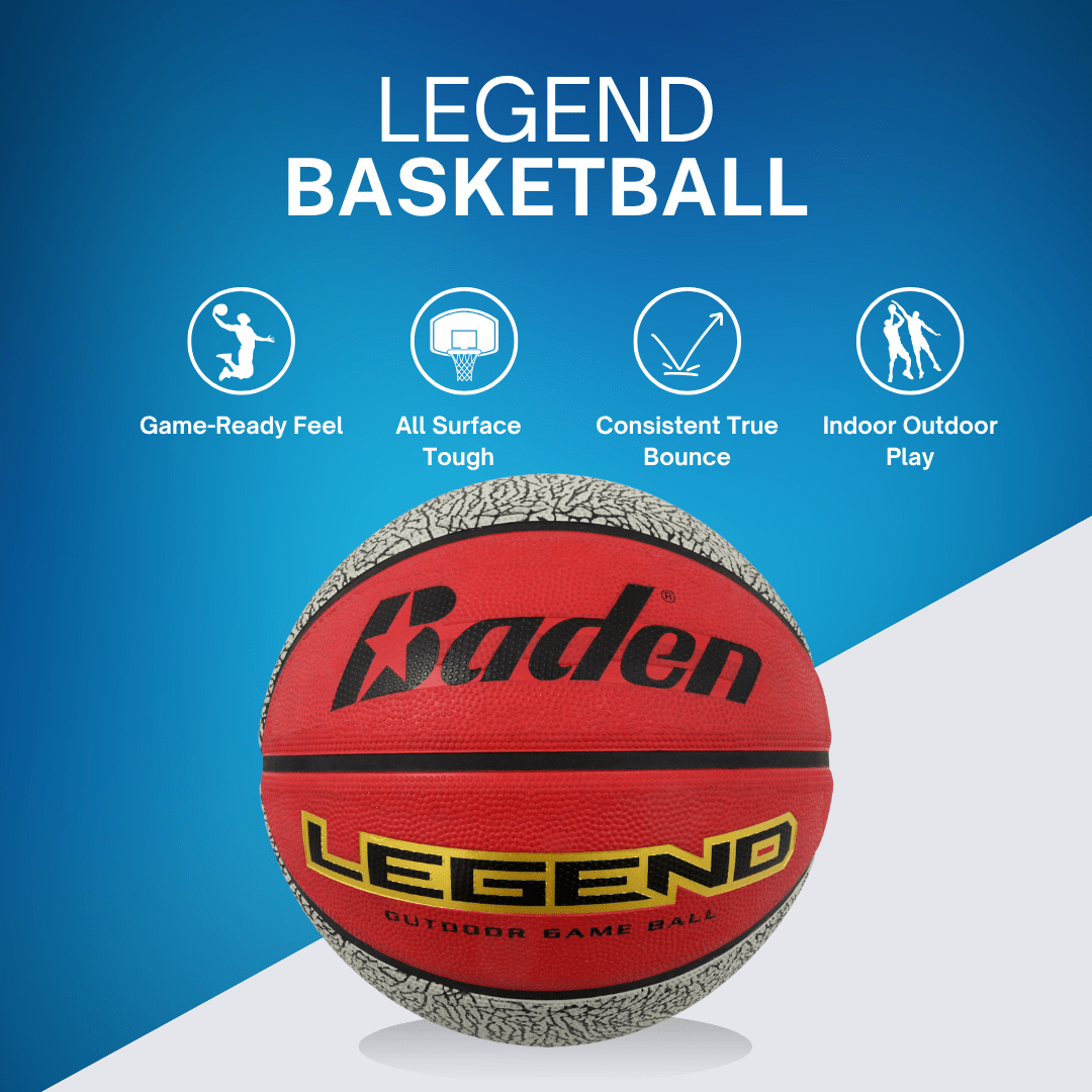 Baden Sports Basketball Legend Outdoor Game Rubber Basketball