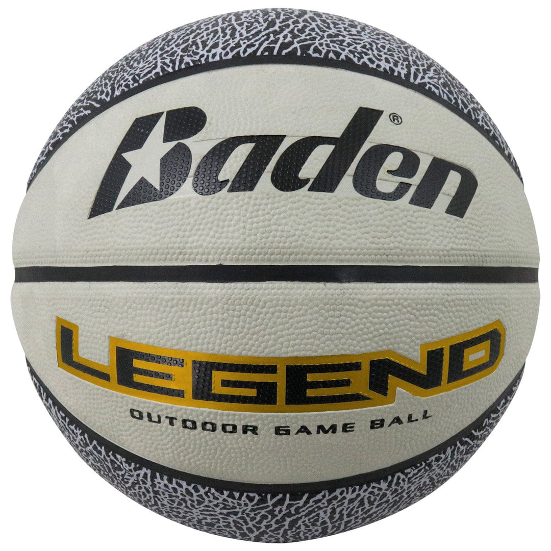 Baden Sports Basketball Official 29.5" / Black/Grey Legend Outdoor Game Rubber Basketball