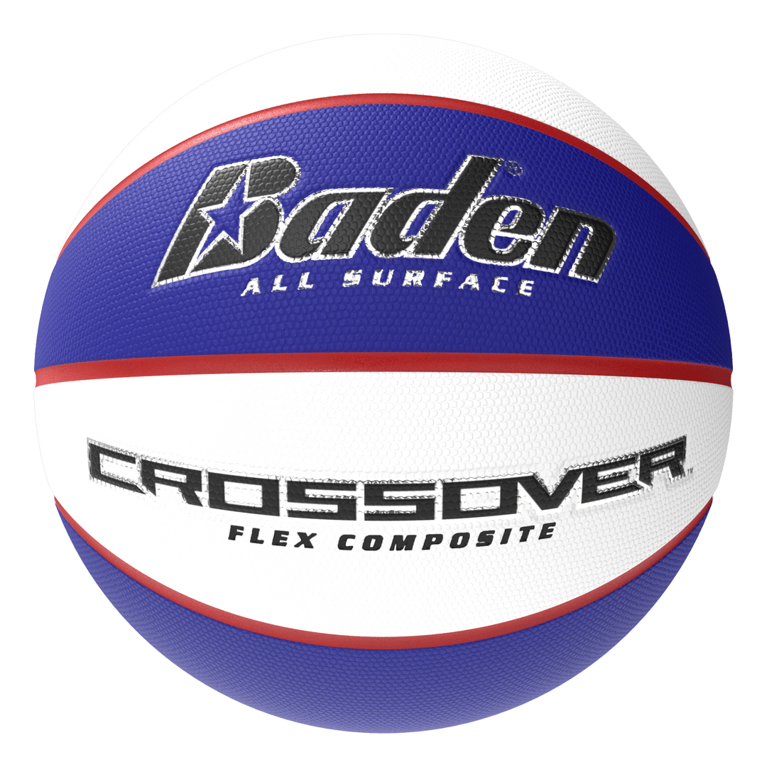 Baden Sports Basketball Official 29.5" / Blue/White/Red Crossover Basketball
