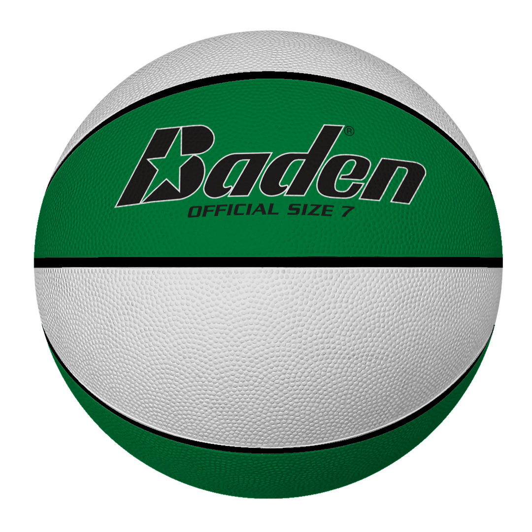 Baden Sports Basketball Official 29.5" / Green/White Rubber Basketball