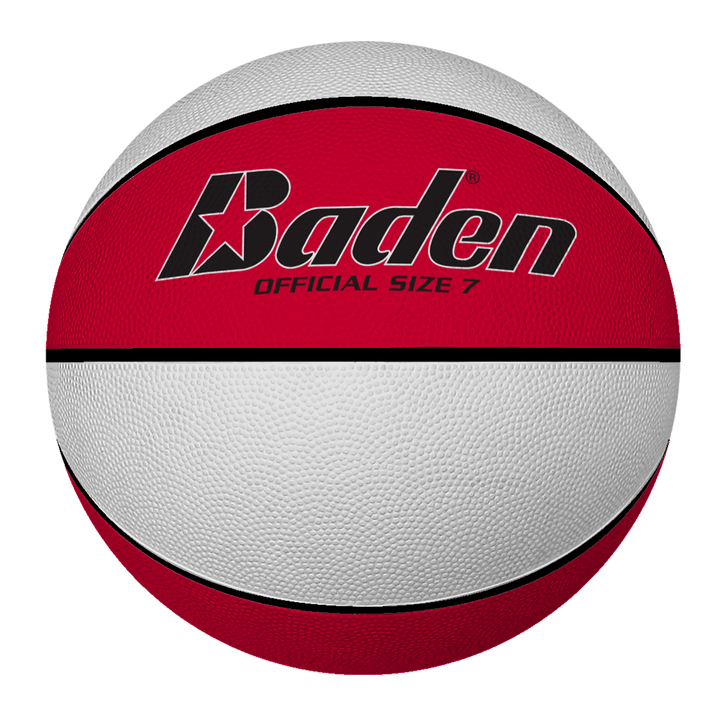 Baden Sports Basketball Official 29.5" / Red/White Rubber Basketball