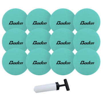 Baden Sports Blue 12 Pack of Vinyl Mini Volleyballs