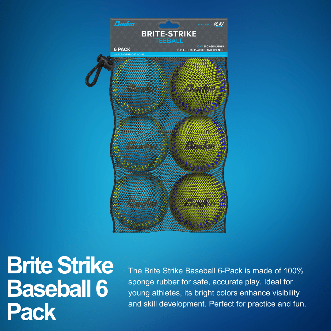 Baden Sports Brite Strike Baseball 6 Pack