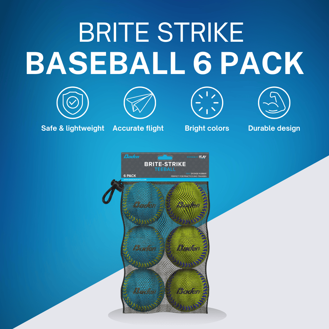 Baden Sports Brite Strike Baseball 6 Pack
