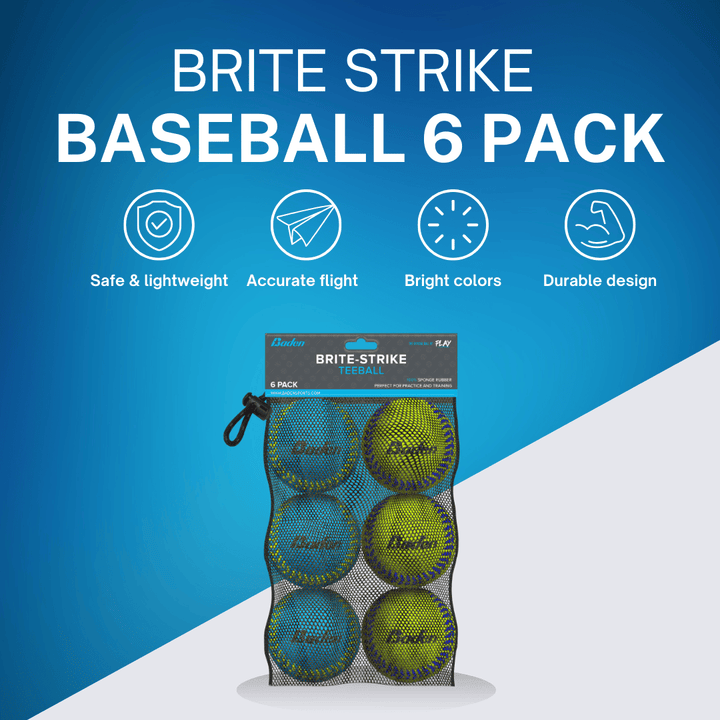 Baden Sports Brite Strike Baseball 6 Pack