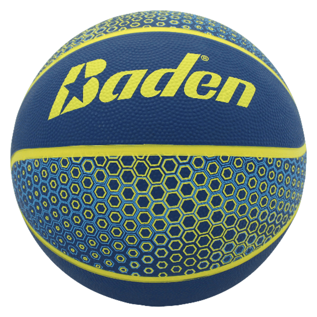 Baden Sports Hex Rubber Ball Yellow/Blue