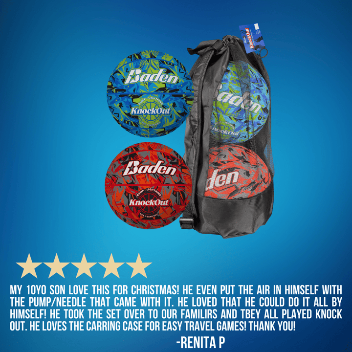 Baden Sports Knockout Game Ball Set(Bump/Lightning)