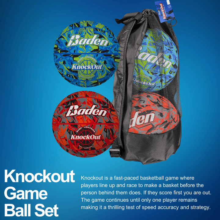 Baden Sports Knockout Game Ball Set(Bump/Lightning)