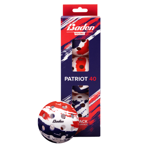 Baden Sports Patriot 40 Pickleball 3-Pack
