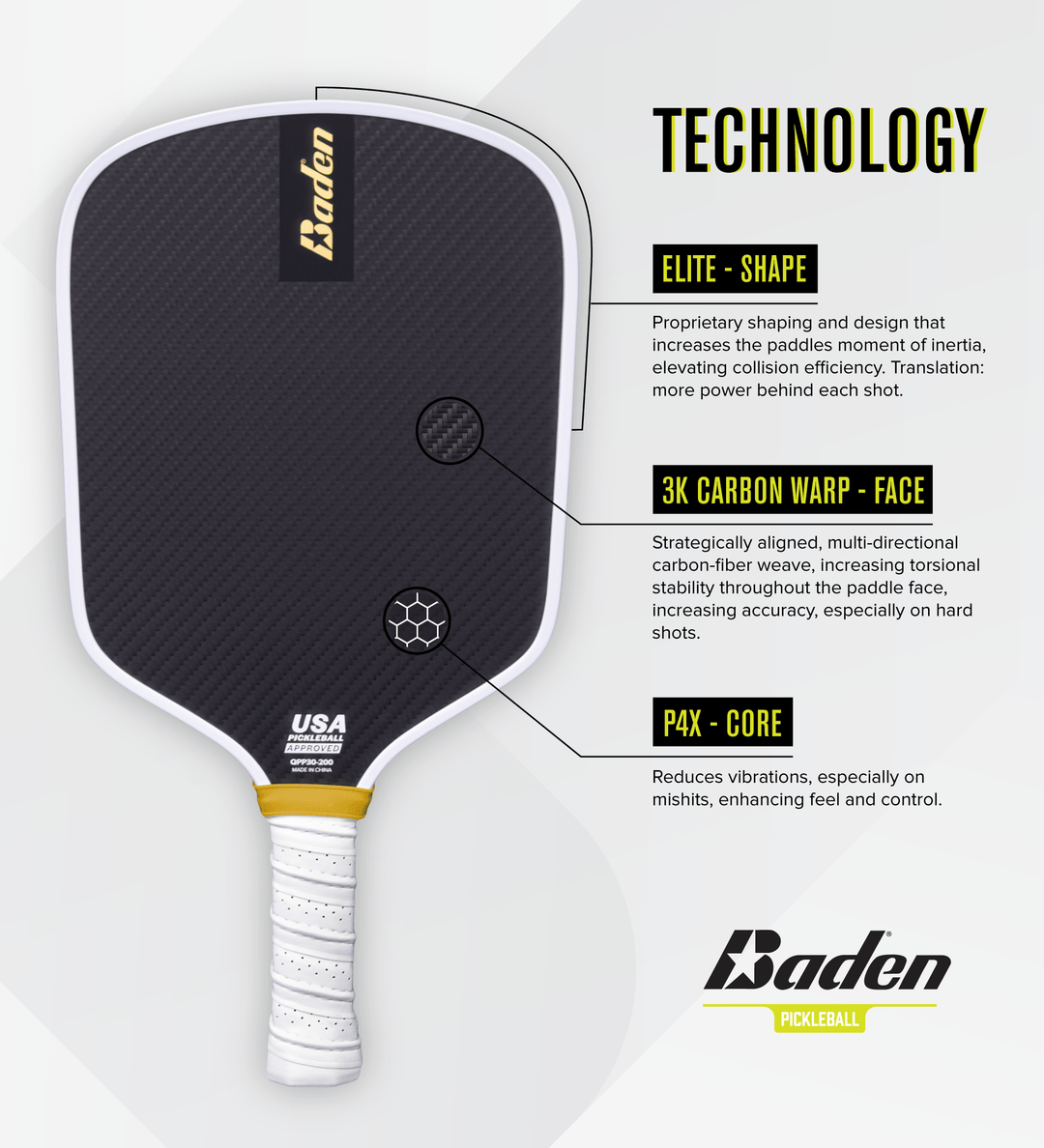 Baden Sports Perfection 3k Pickleball Paddle