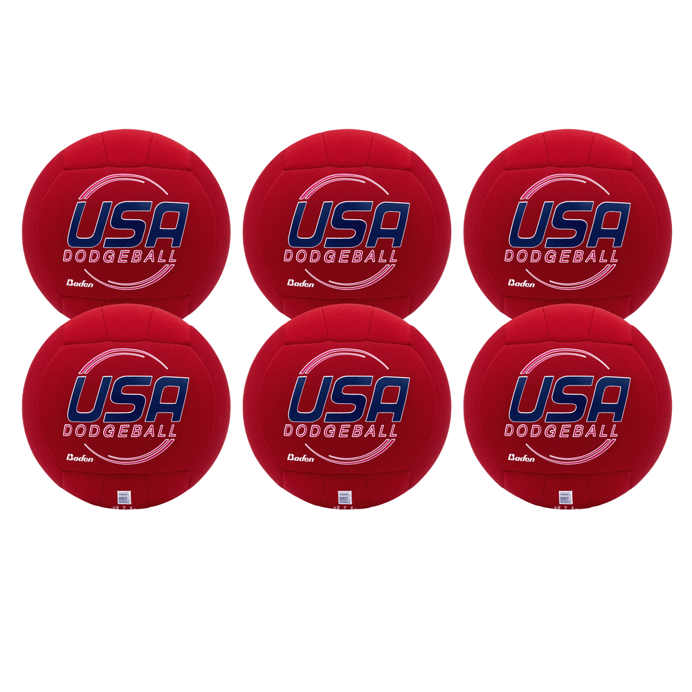 Baden Sports red / 6 7.5" Cloth Dodgeball