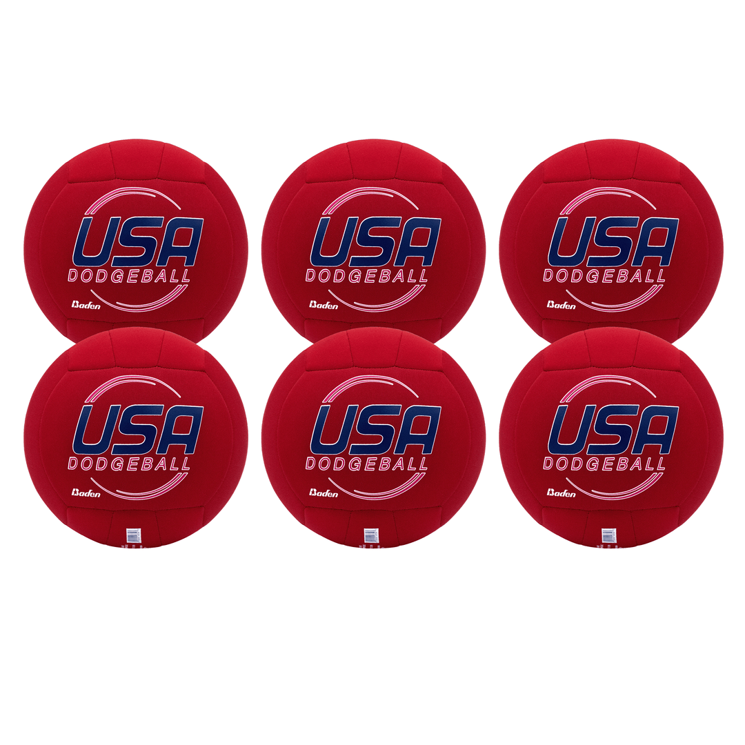 Baden Sports red / 6 7.5" Cloth Dodgeball