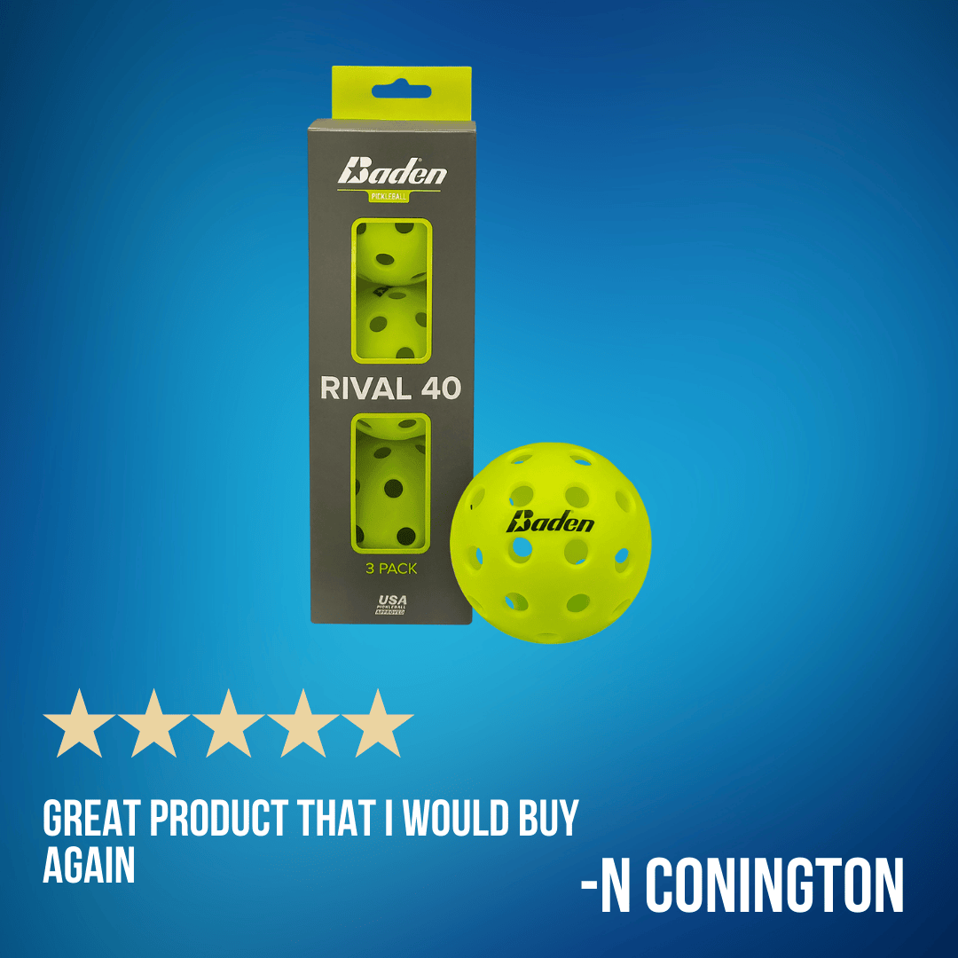 Baden Sports Rival 40 Pickleball 3-Pack