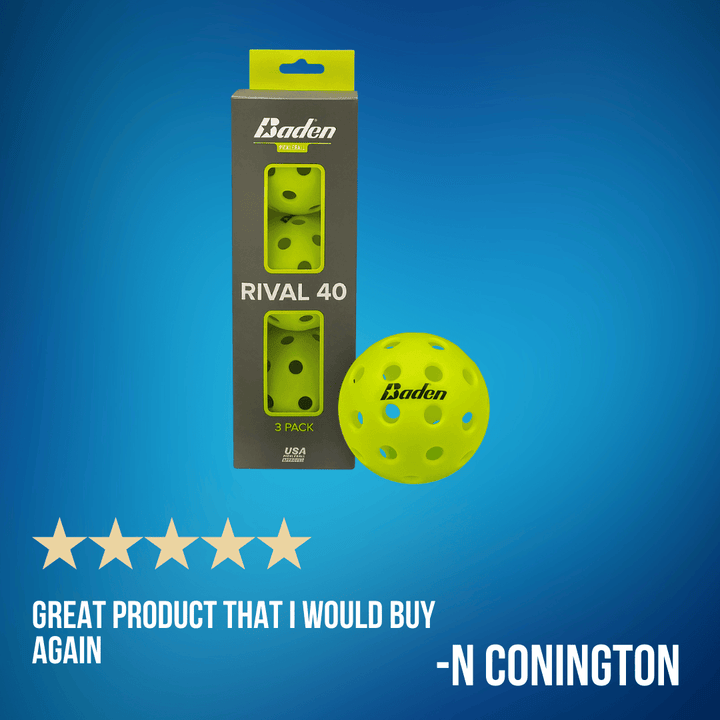 Baden Sports Rival 40 Pickleball 3-Pack