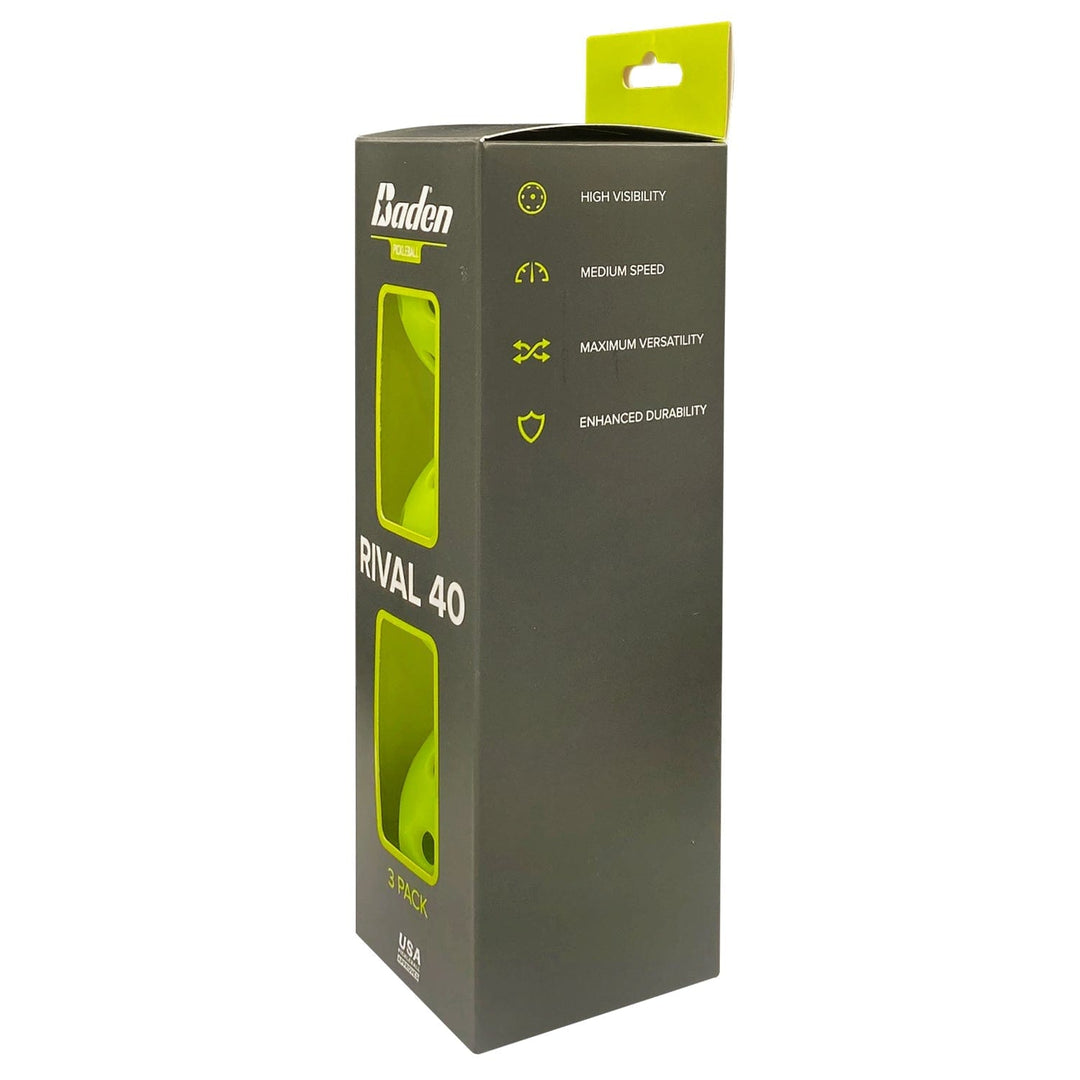 Baden Sports Rival 40 Pickleball 3-Pack