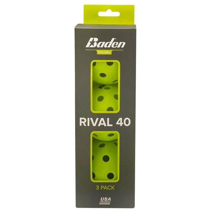 Baden Sports Rival 40 Pickleball 3-Pack