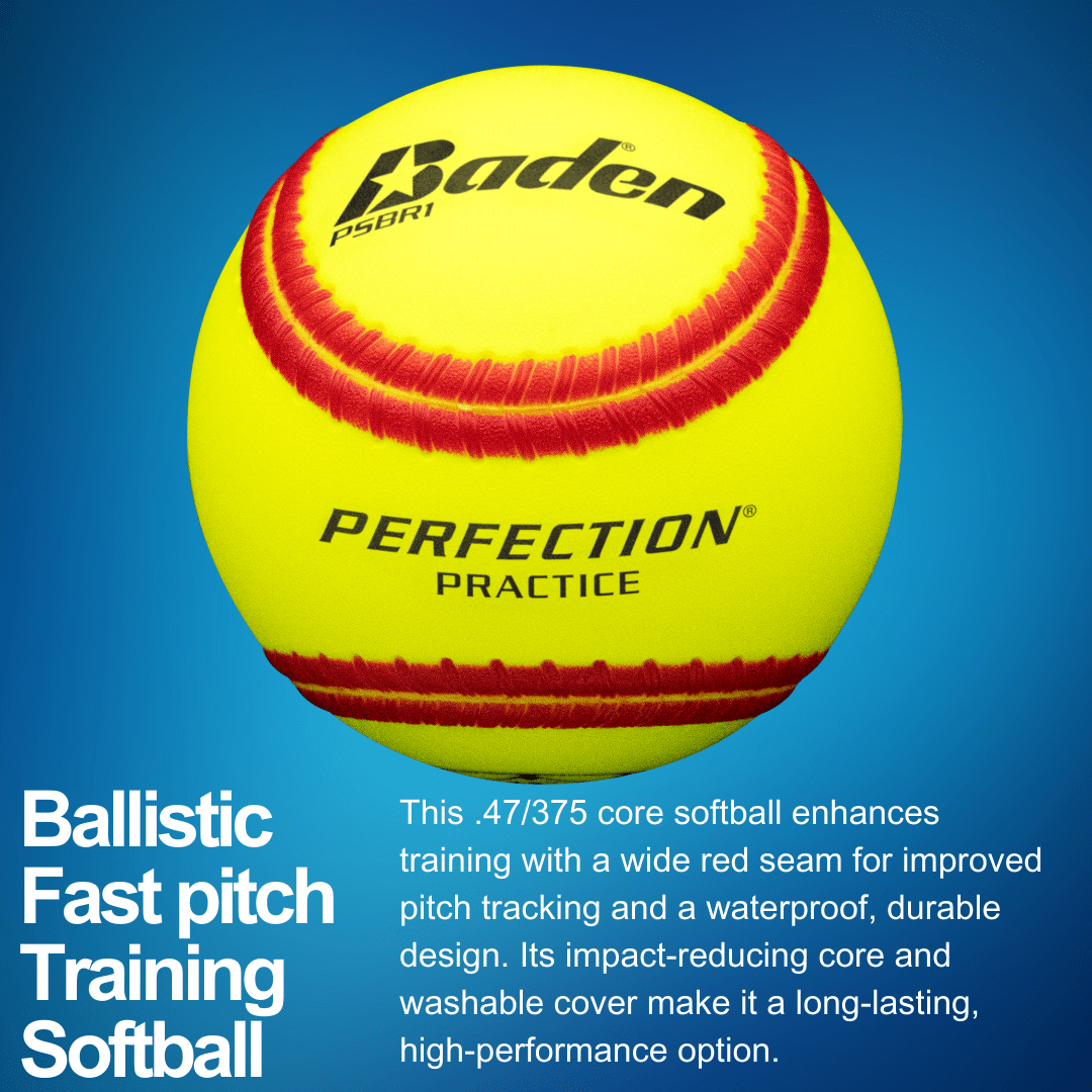 Baden Sports Softball Ballistic Fast pitch Batting Practice Training Softball  