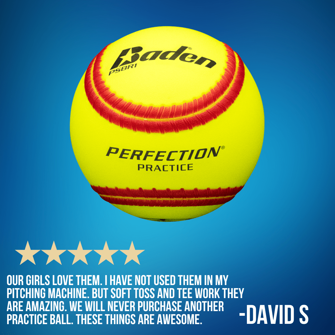 Baden Sports Softball Ballistic Fast pitch Batting Practice Training Softball  