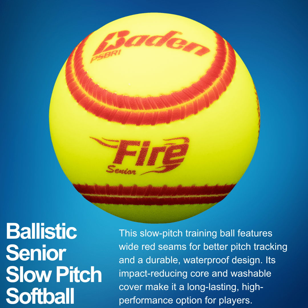 Baden Sports Softball Ballistic Senior Slow Pitch Batting Practice Training Softball