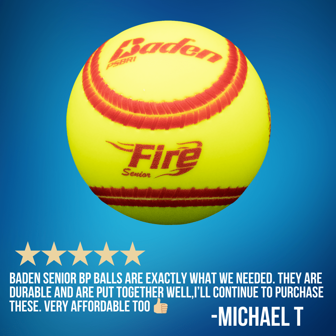 Baden Sports Softball Ballistic Senior Slow Pitch Batting Practice Training Softball