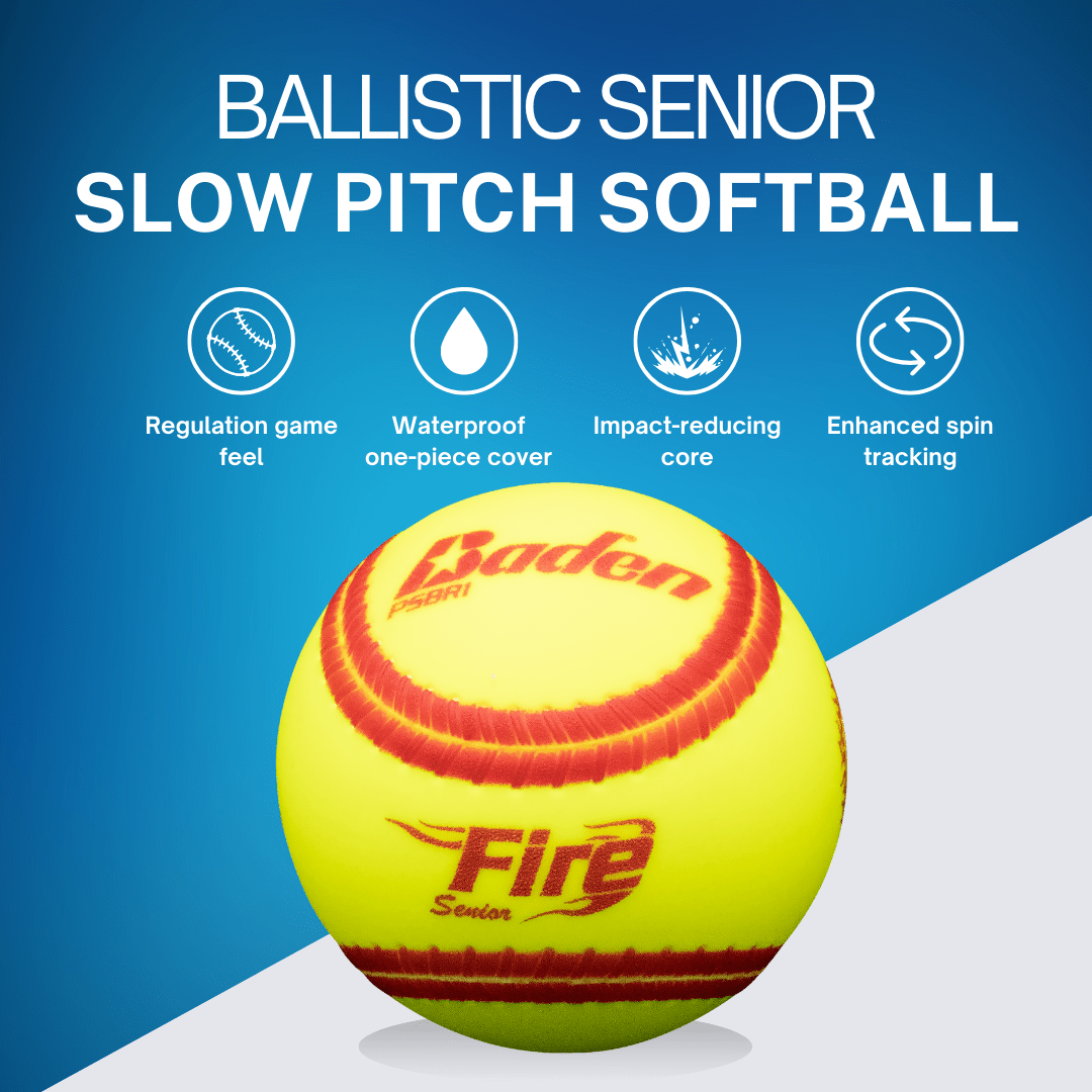 Baden Sports Softball Ballistic Senior Slow Pitch Batting Practice Training Softball