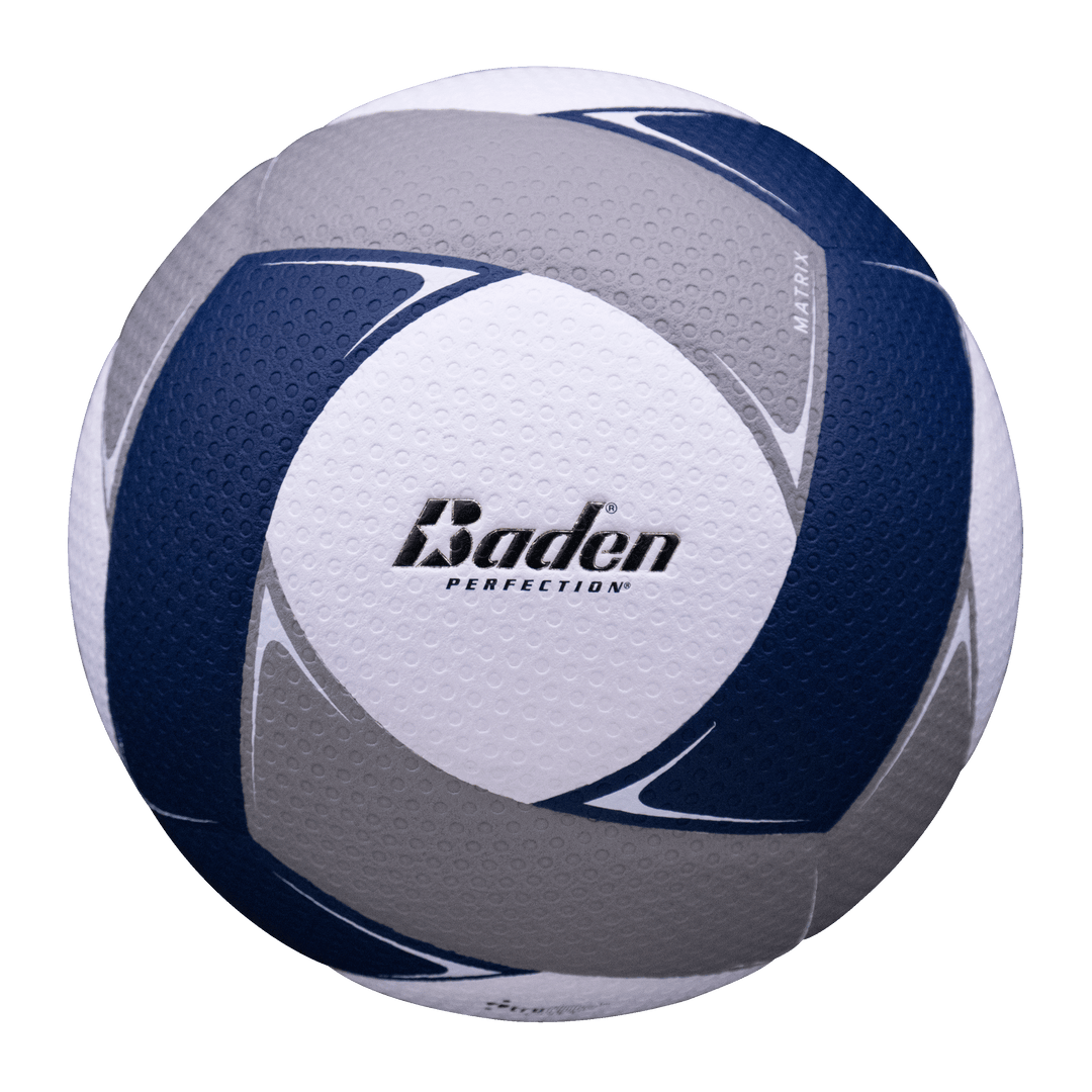 Baden Sports Volleyball Navy/Gray/White Matrix Composite Volleyball