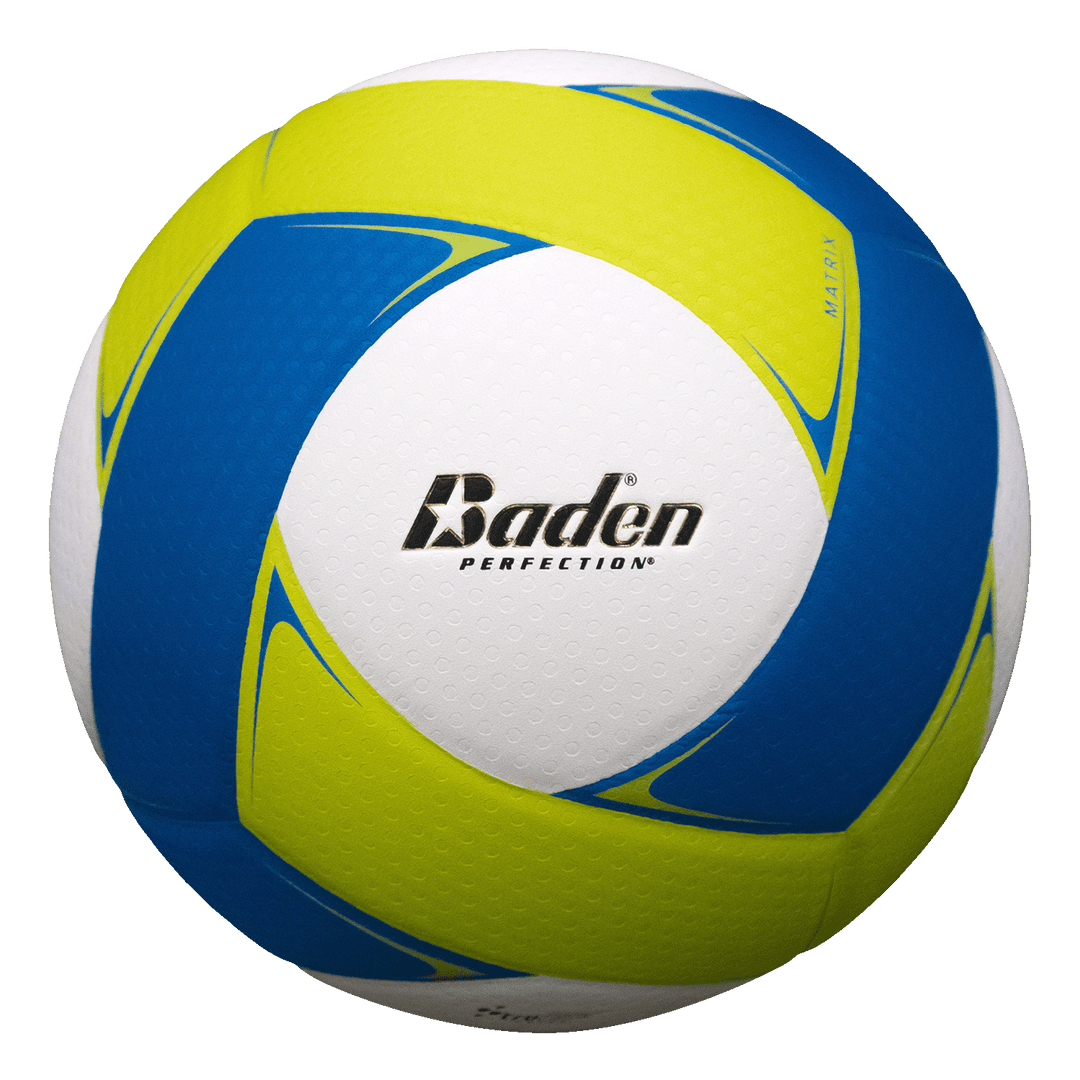 Baden Sports Volleyball Optic Yellow/Blue/White Matrix Composite Volleyball