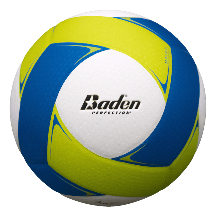 Baden Sports Volleyball Optic Yellow/Blue/White Matrix Composite Volleyball