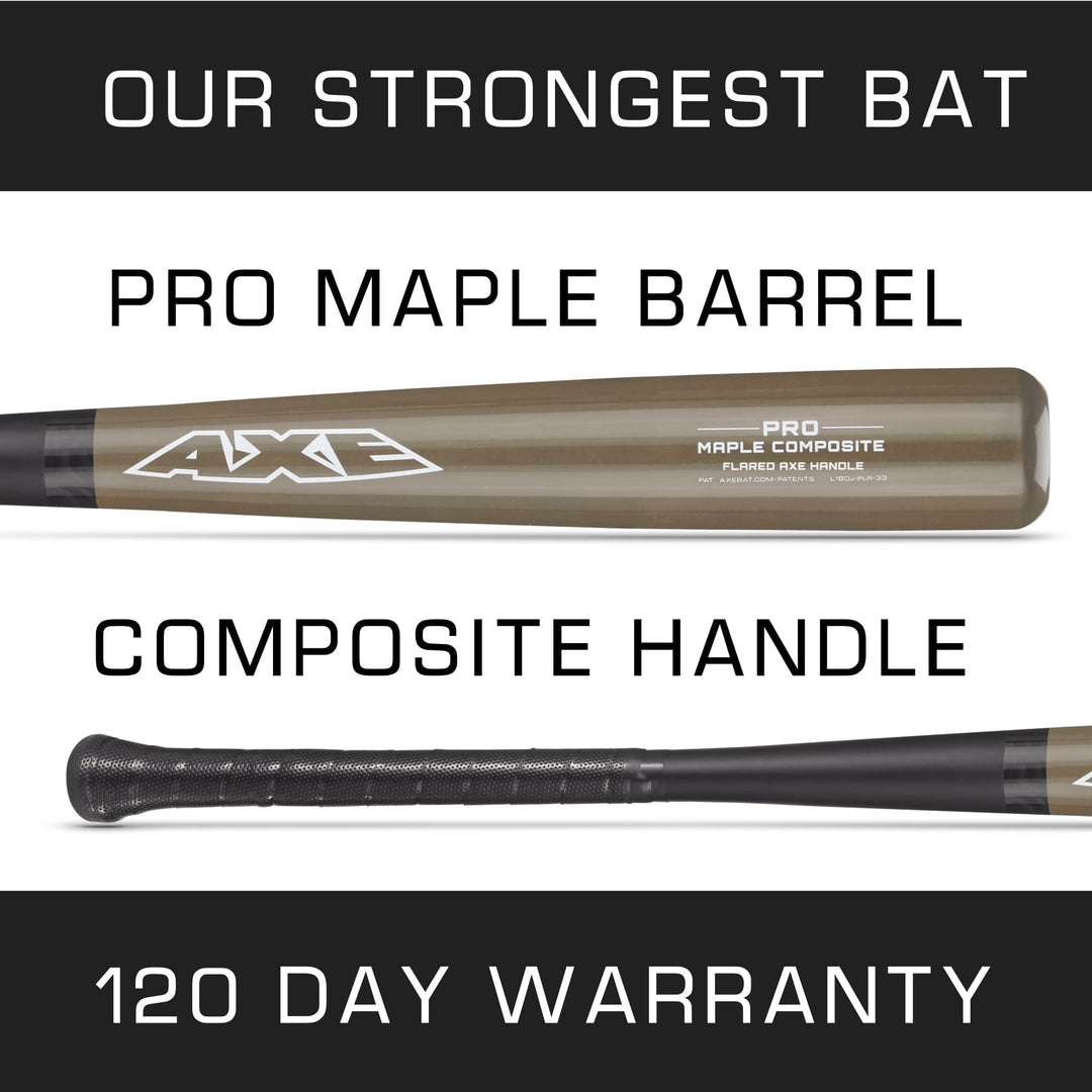 Baden Sports Wood 31" Axe Pro Maple Composite Wood Bat - Flared Handle