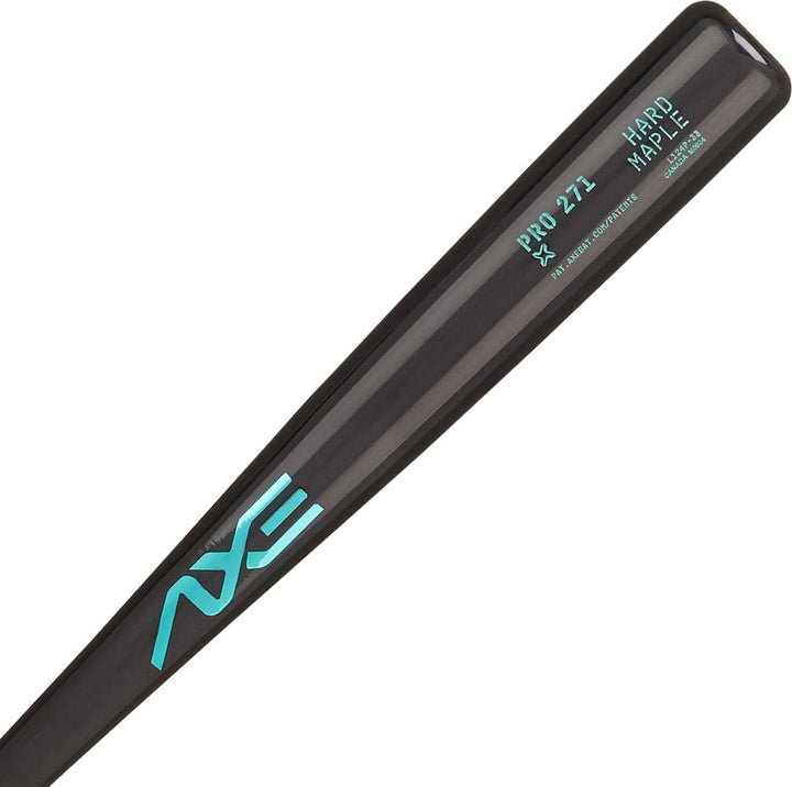Baden Sports Wood Axe Pro Series Maple Wood Baseball Bat  | SPD 271 Turn | Vantablack | Axe Handle
