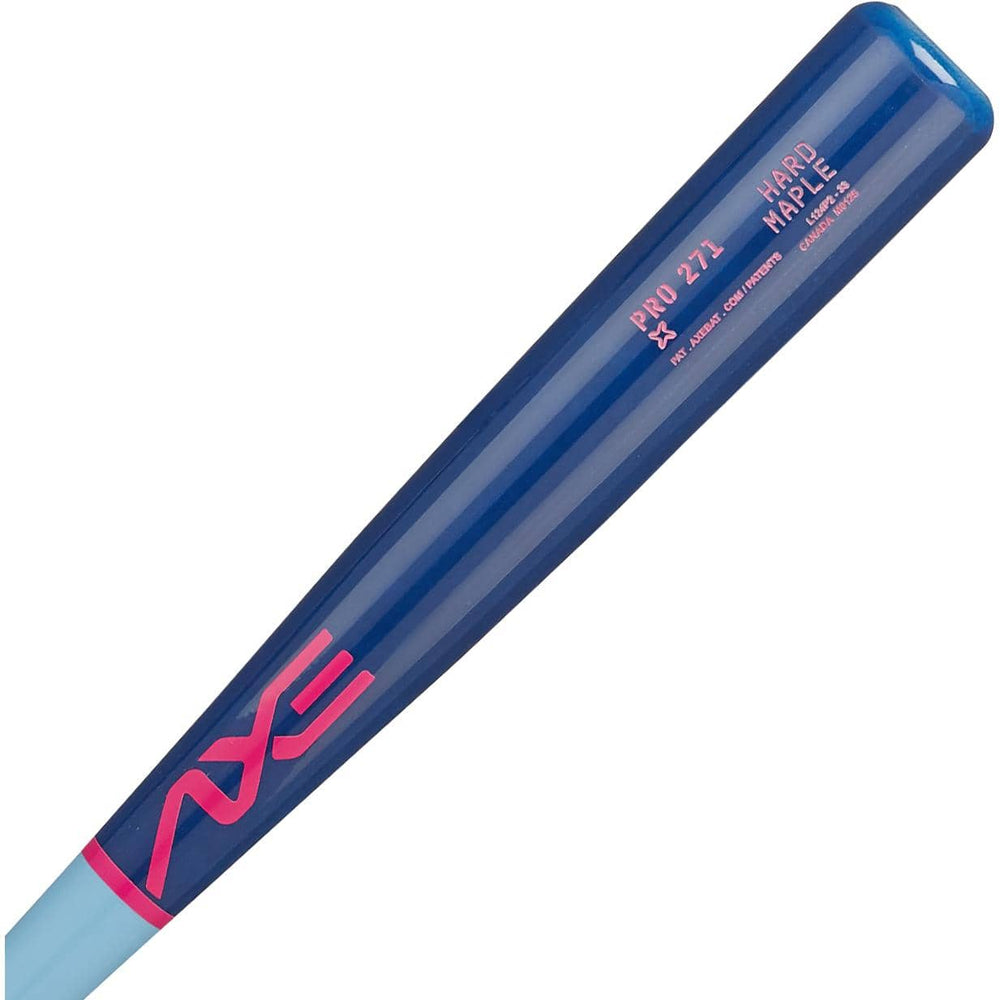 Baden Sports Wood Axe Pro Series Maple Wood Baseball Bat \| SPD 271 Turn \| Velvet Sky \| Axe Handle