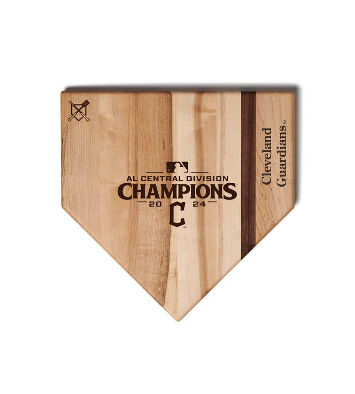 Baseball BBQ 12" AL Central Champs Home Plate Cleveland Guardians 2024 Postseason