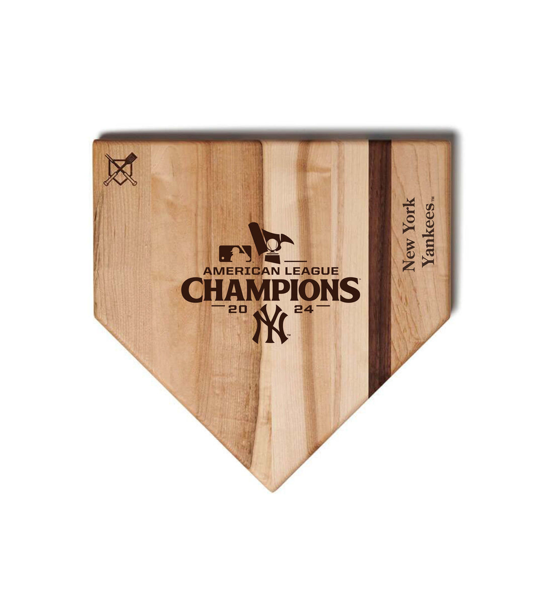 Baseball BBQ 12" ALCS Champions Home Plate New York Yankees 2024 Postseason