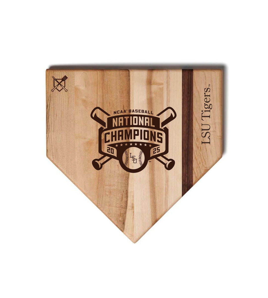 Baseball BBQ 12" Home Plate 2025 NCAA Champion LSU "HOME PLATES"