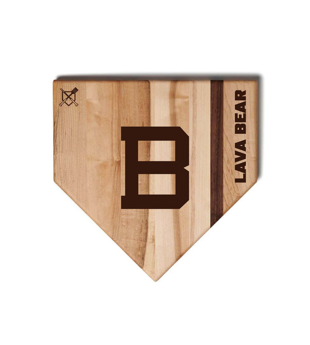 Baseball BBQ 12" Home Plate Bend High Home Plates - B logo