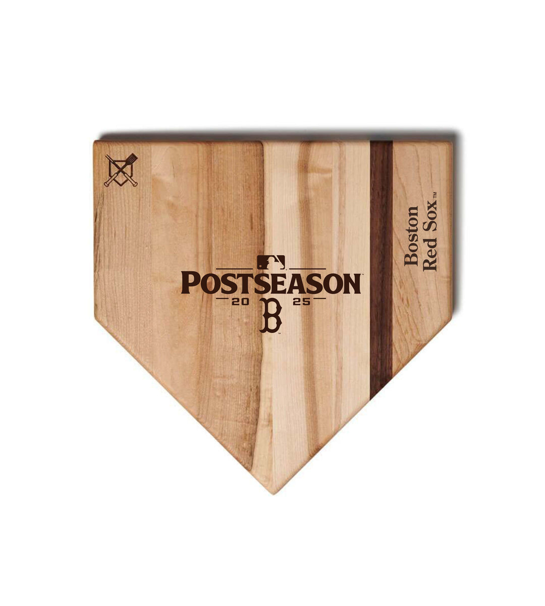 Baseball BBQ 12" Home Plate Boston Red Sox 2025 Postseason