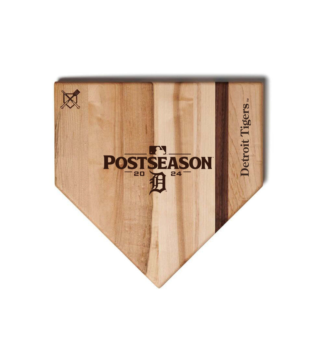 Baseball BBQ 12" Home Plate Detroit Tigers 2024 Postseason