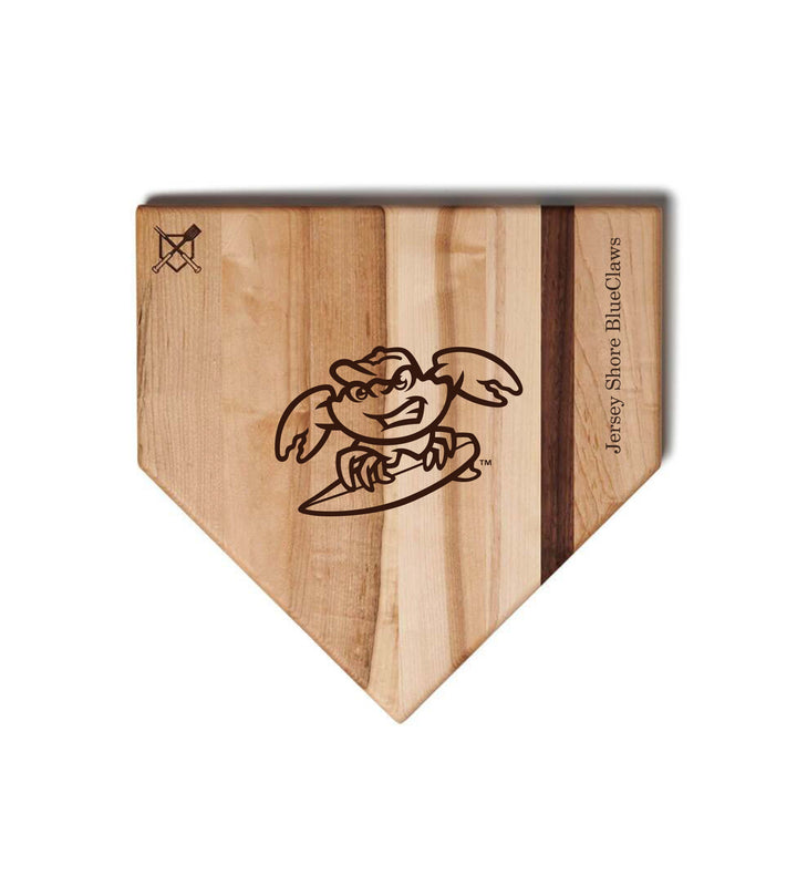 Baseball BBQ 12" Home Plate Jersey Shore BlueClaws Home Plate cutting boards