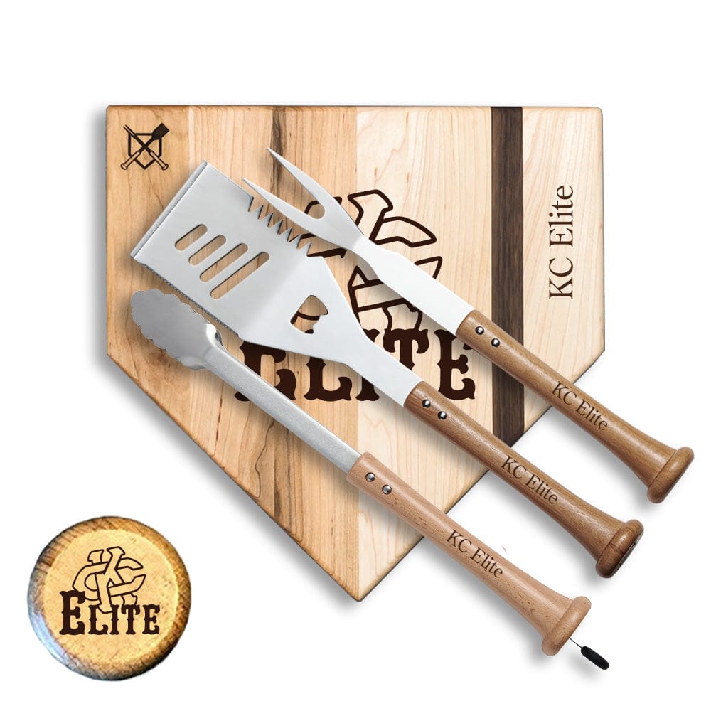 Baseball BBQ 12" KC Elite Silver Slugger KC Elite "SILVER SLUGGER" Sets