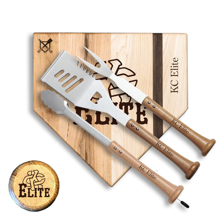 Baseball BBQ 12" KC Elite Silver Slugger KC Elite "SILVER SLUGGER" Sets