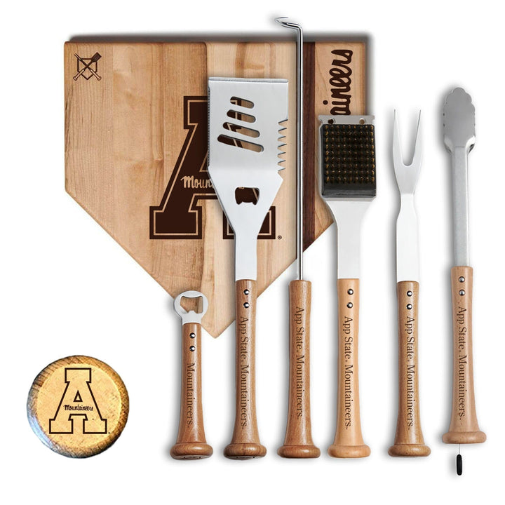 Baseball BBQ 12" MVP Appalachian State University MVP Grill Set