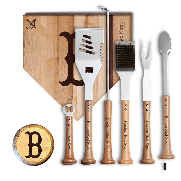 Baseball BBQ 12" MVP Boston Red Sox MVP Grill Set