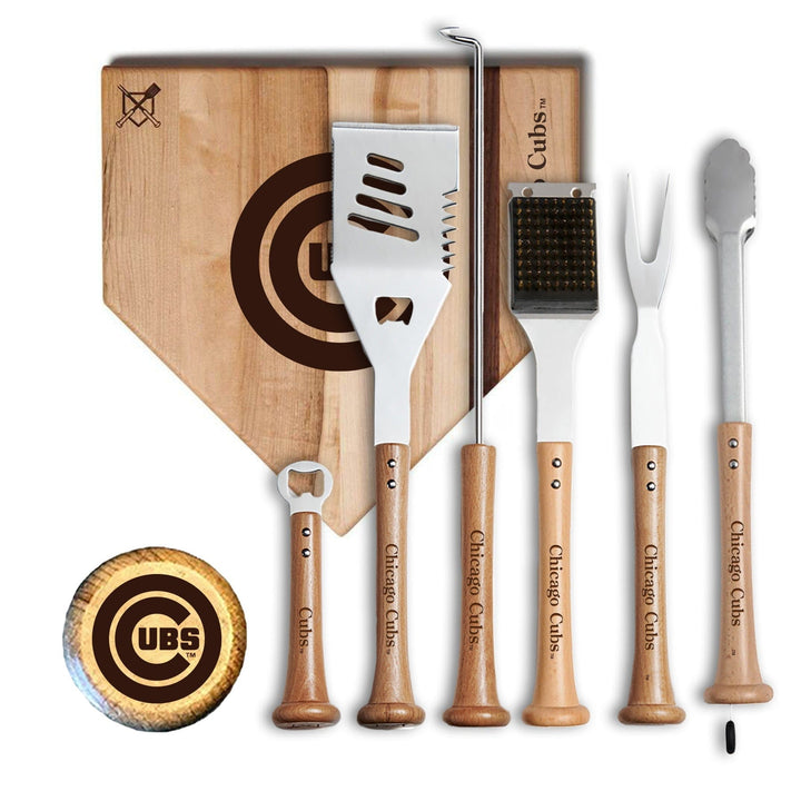 Baseball BBQ 12" MVP Chicago Cubs MVP Grill Set