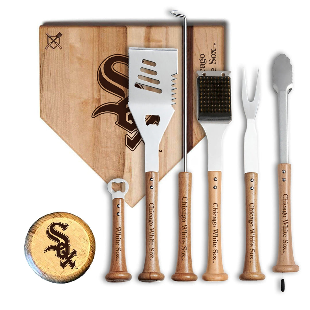 Baseball BBQ 12" MVP Chicago White Sox MVP Grill Set