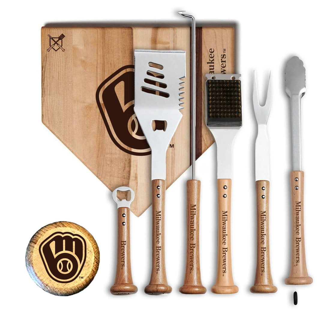 Baseball BBQ 12" MVP Milwaukee Brewers MVP Grill Set