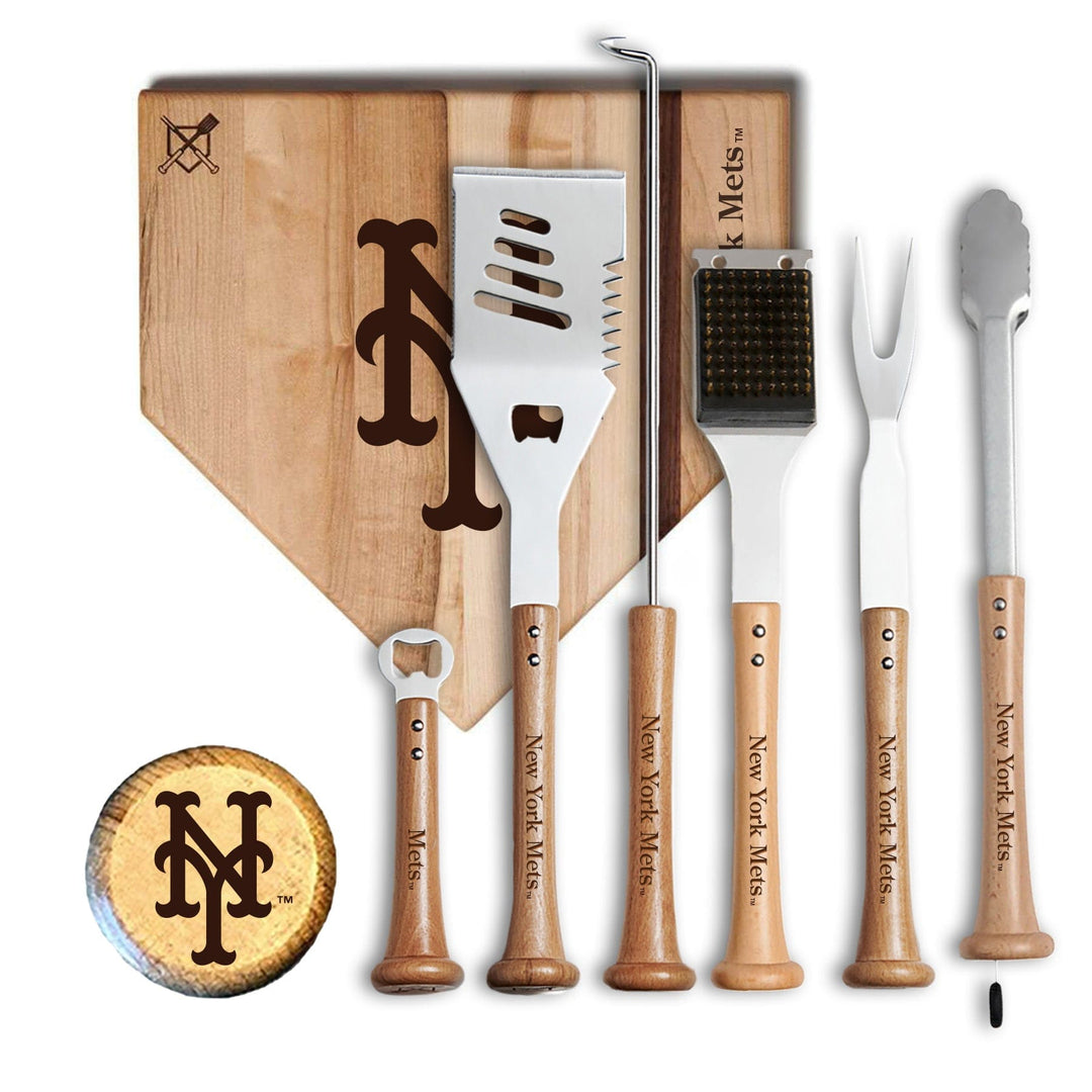 Baseball BBQ 12" MVP New York Mets MVP Grill Set